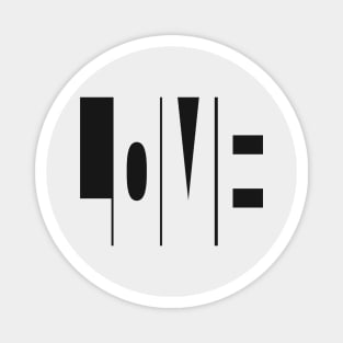 LOVE Negative Space Art Magnet